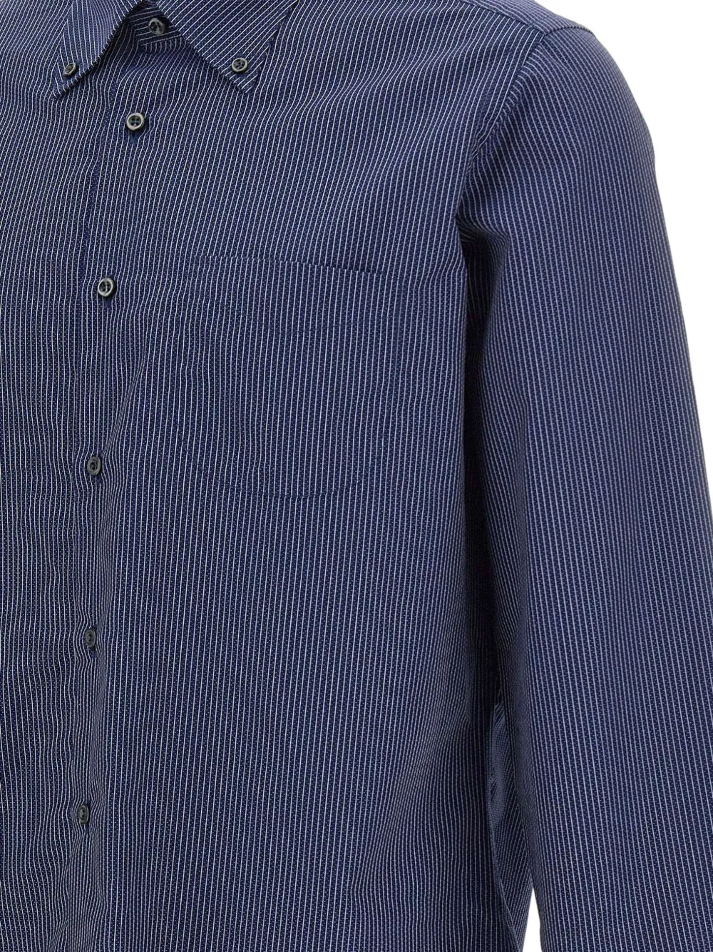Marchesani Striped Button-down Shirt In Blue
