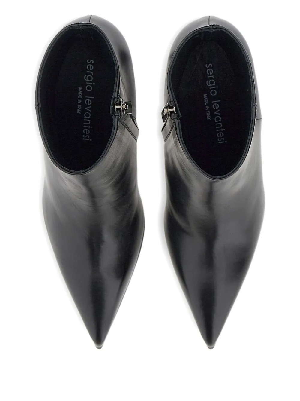 Sergio Levantesi pointed-toe ankle boots Zwart