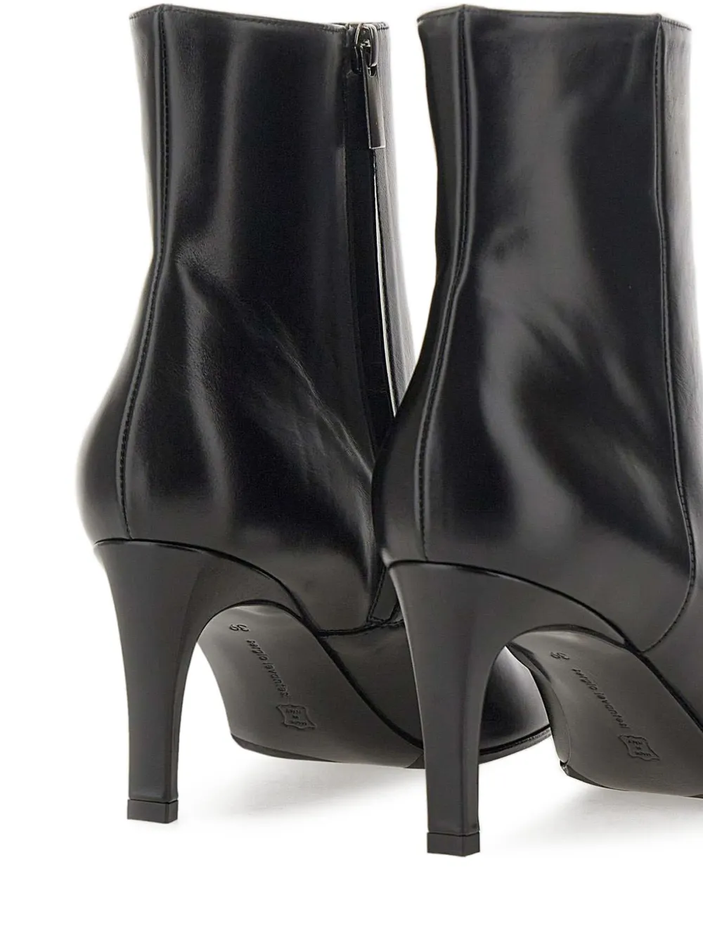 Sergio Levantesi pointed-toe ankle boots Zwart