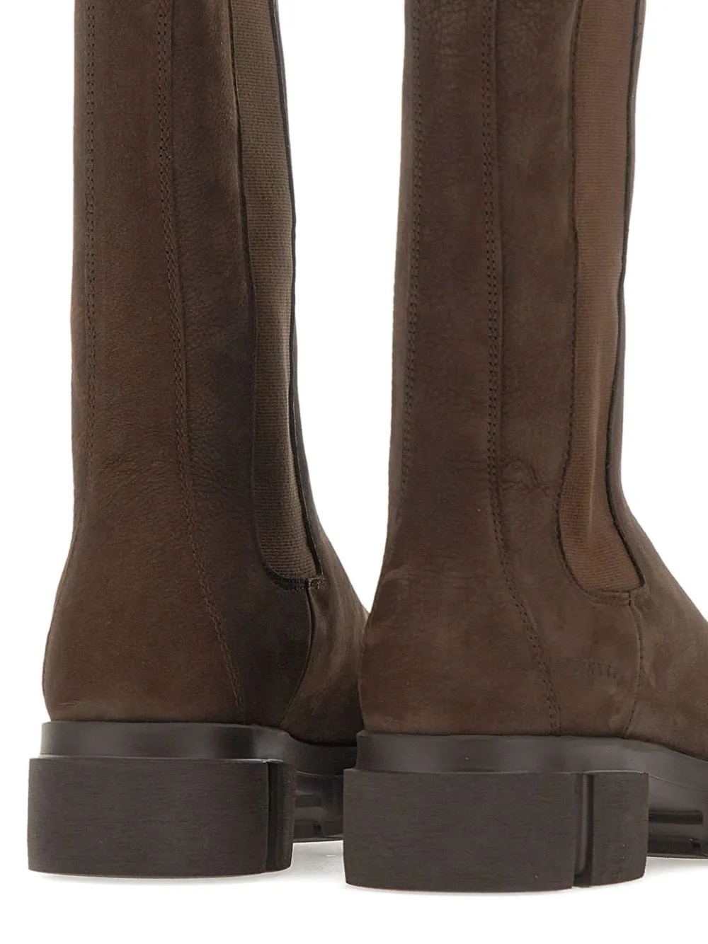 Copenhagen Studios 50mm Elasticated Platform Boots In Brown
