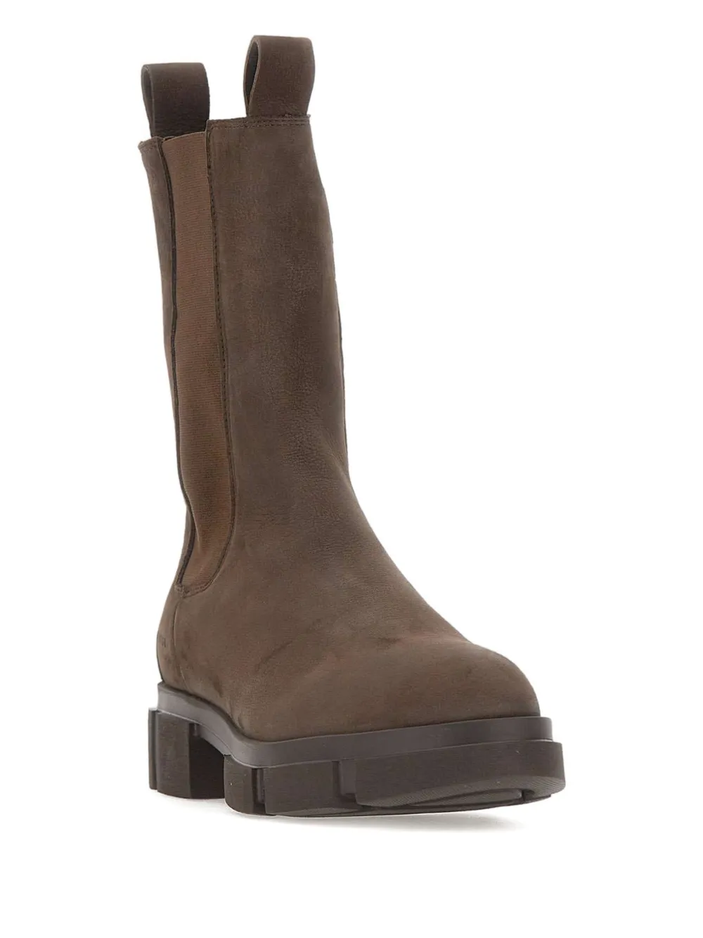Copenhagen Studios 50mm Elasticated Platform Boots In Brown