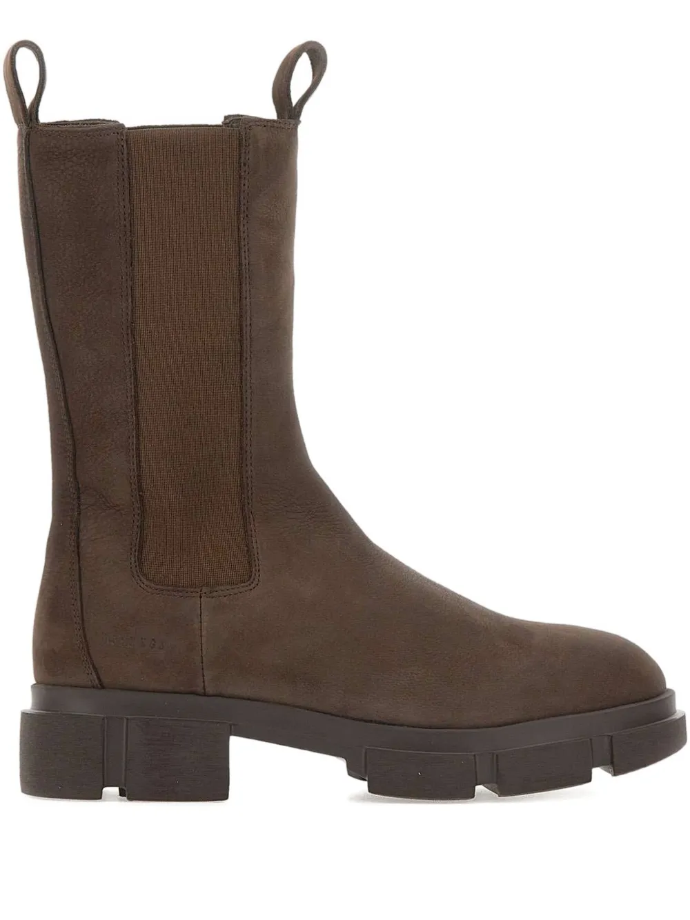 Copenhagen Studios 50mm Elasticated Platform Boots In Brown