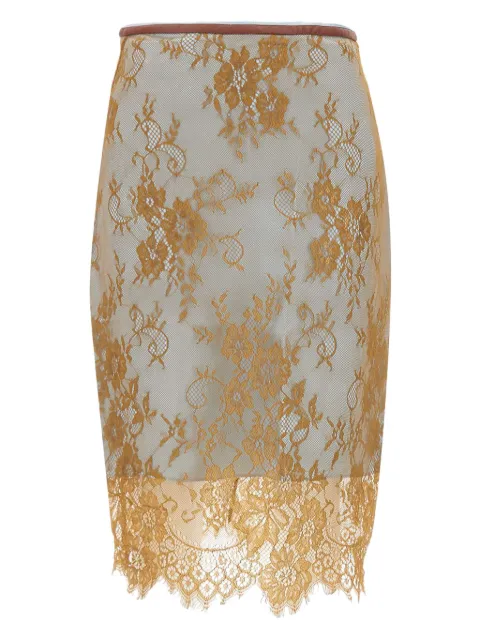 Jacques embroidery-details midi skirt