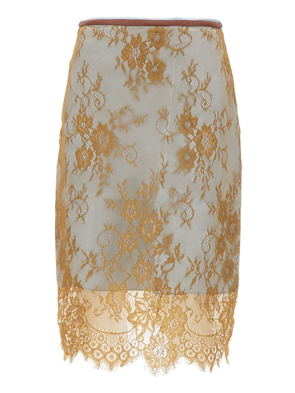 Jacques falda midi con detalles bordados | marrón | Image 1