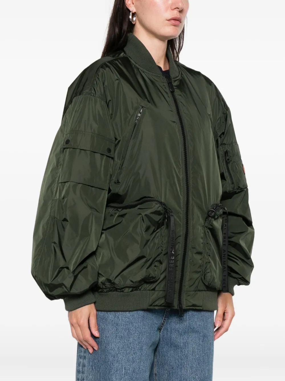 Save The Duck Pocket Zip Jacket In Green