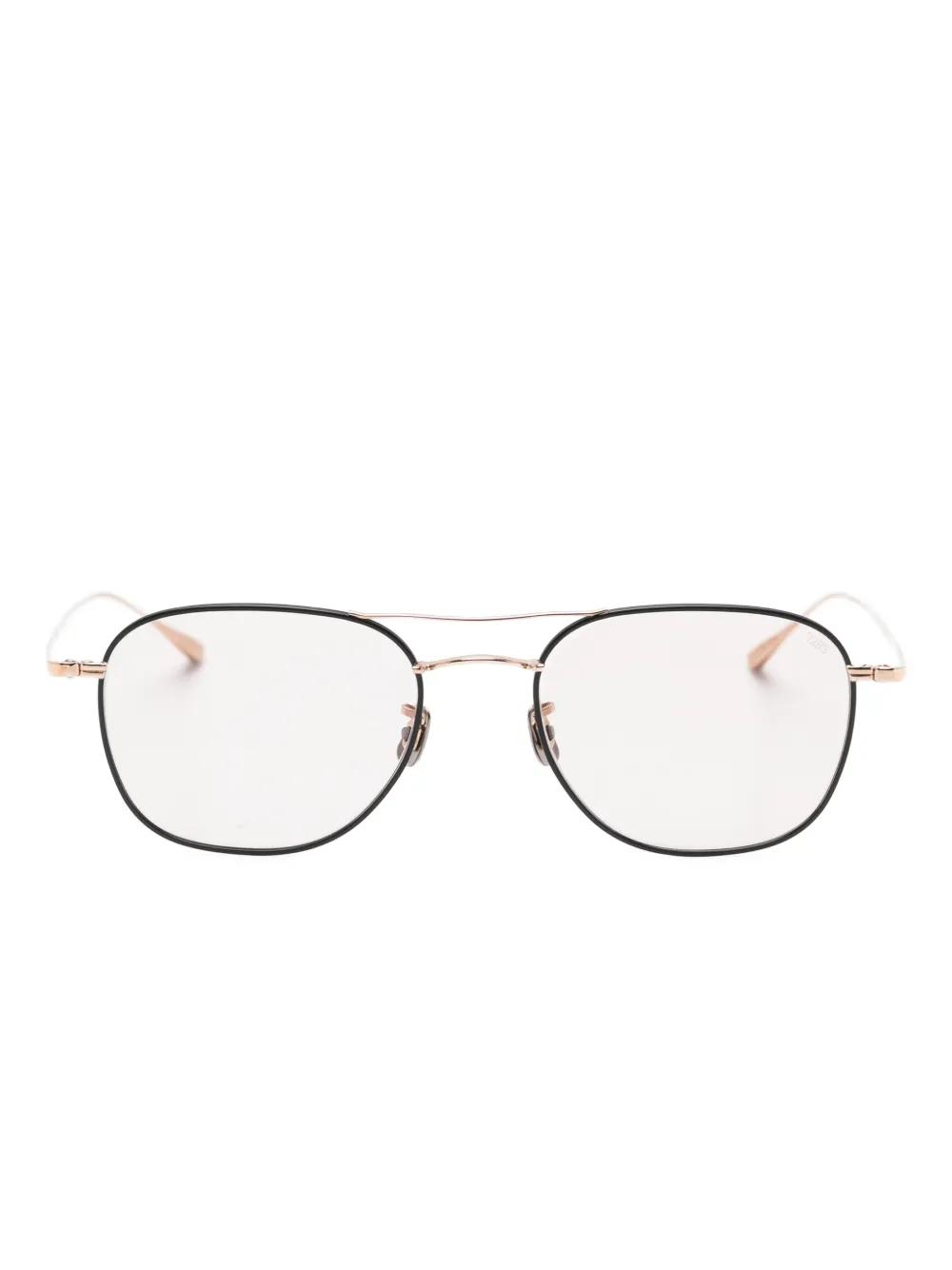 Eyevan7285 browline-frame sunglasses | Gold | Image 1