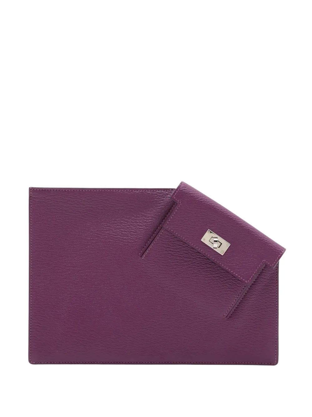 Hermès Pre-Owned pochette Chevre Mysore Kelly To Go Pouch (2019) | violet | Image 1