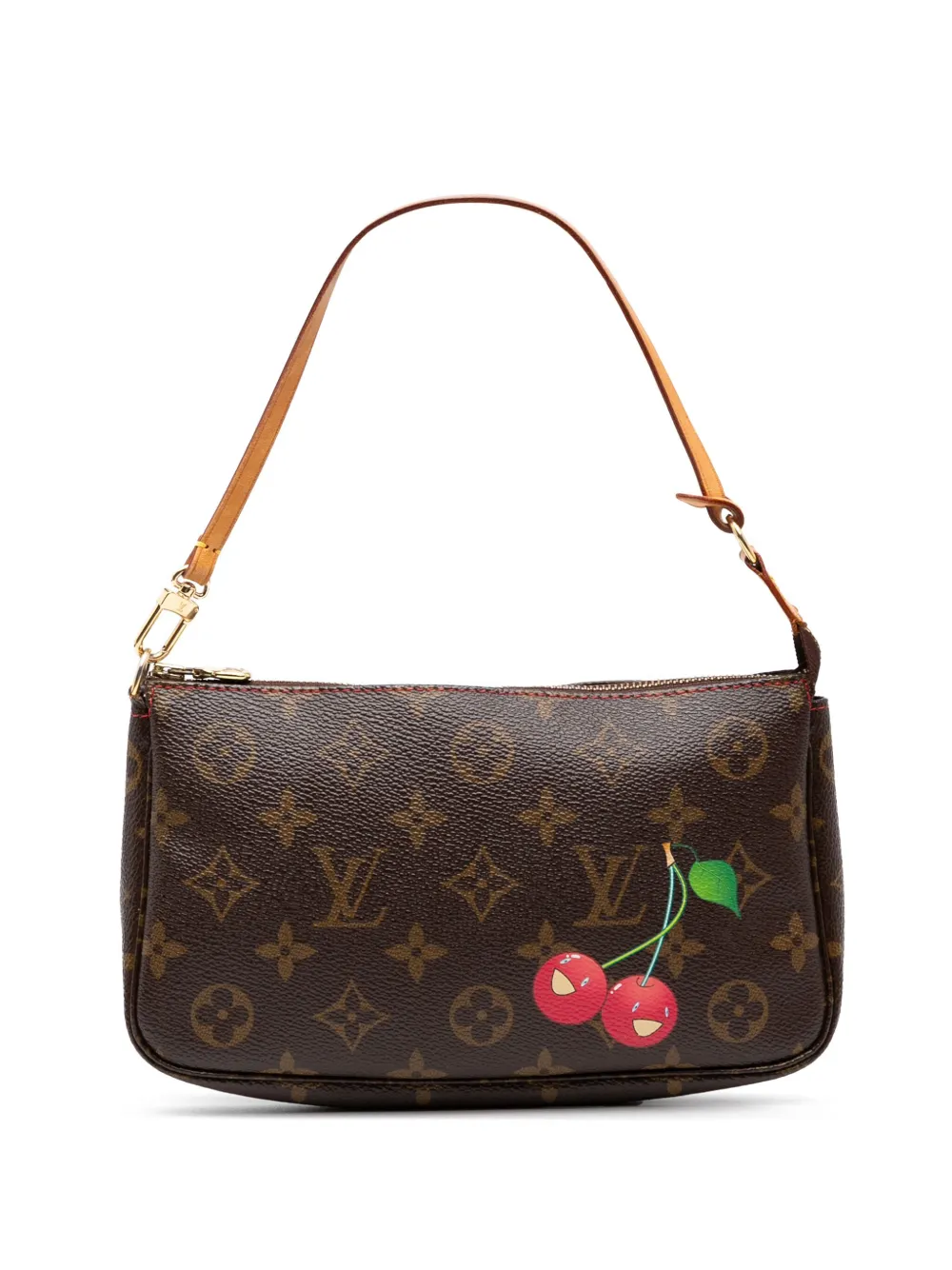 Louis Vuitton Pre-Owned 2005 村上隆 モノグラム チェリー ポシェット アクセソワール ショルダーバッグ - Louis Vuitton Pre-Owned 2005 村上隆 モノグラム チェリー ポシェット アクセソワール ショルダーバッグ -