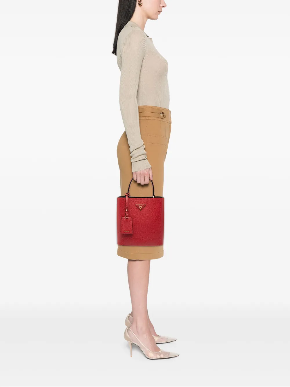 Prada Pre-Owned 2013-2024 Medium Saffiano Cuir Panier satchel | Pre-Owned | Image 2
