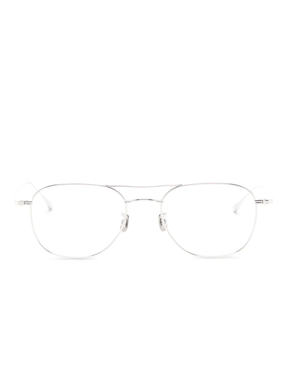 Eyevan7285 lunettes de vue à double pont | argent | Image 1