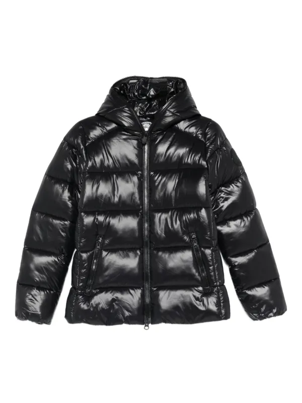 Save The Duck フーデッド パデッドジャケット | ブラック | FARFETCH JP