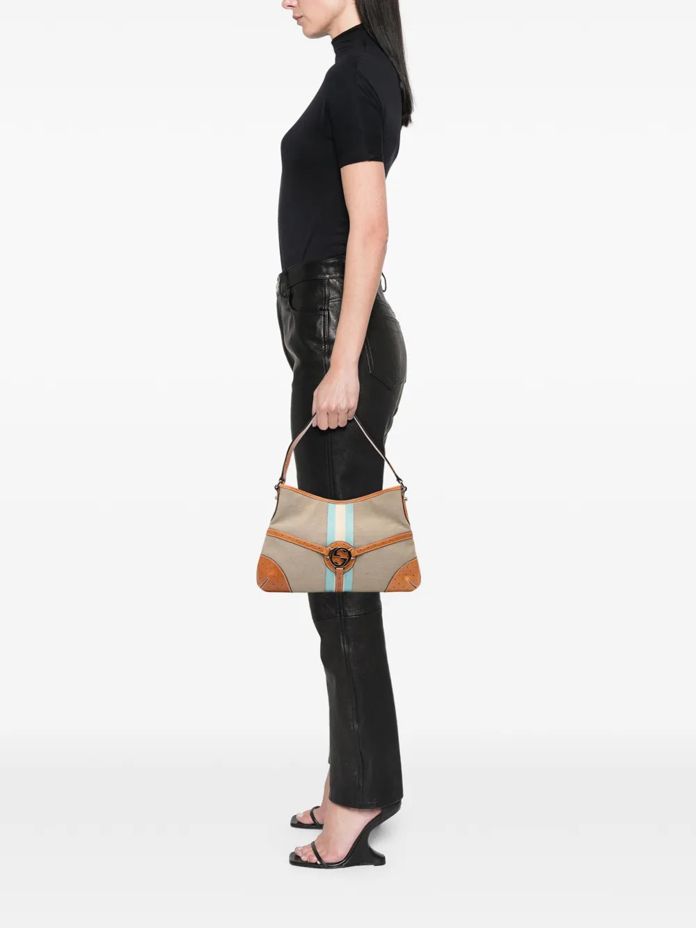 Gucci Pre-Owned 2000-2015 Canvas Web Reins shoulder bag | Pre-Owned | Image 2