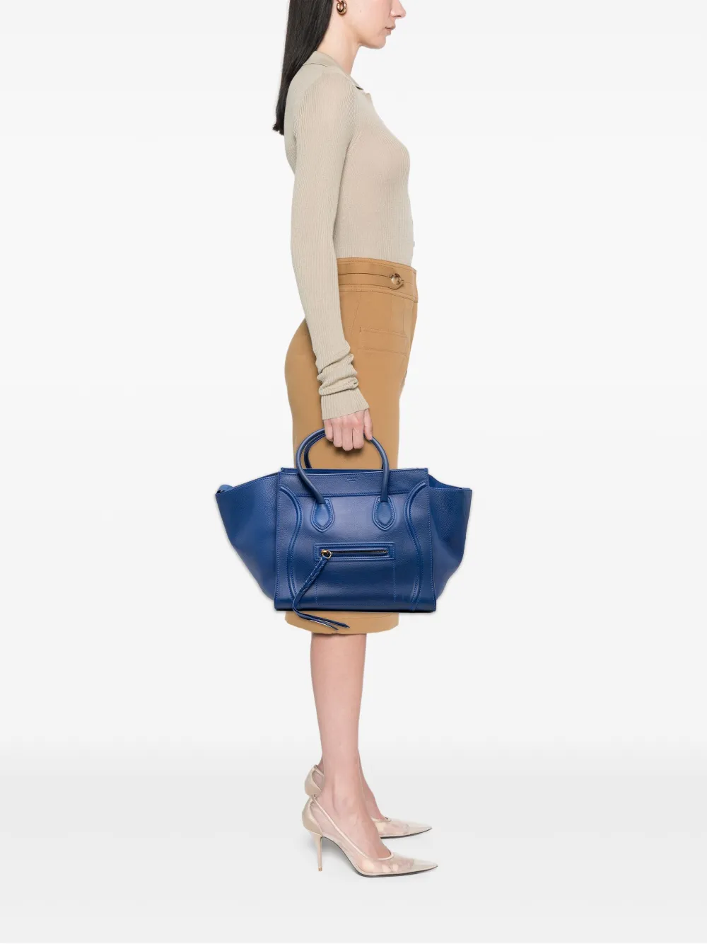 Celine Pre-Owned 2012 Medium Grained Calfskin Phantom Luggage tote bag | Pre-Owned | Image 2