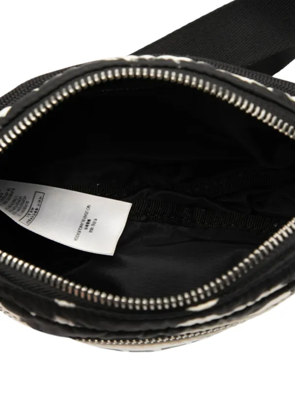 Burberry Pre-Owned 2010-2025 Zebra Print Nylon Logo Cannon Belt