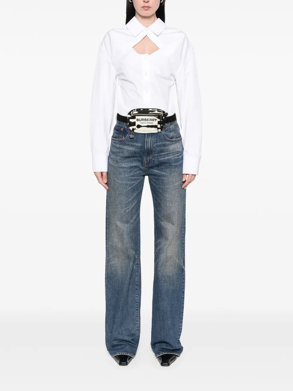 Burberry Pre-Owned 2010-2025 Zebra Print Nylon Logo Cannon belt bag | Pre-Owned | Image 2