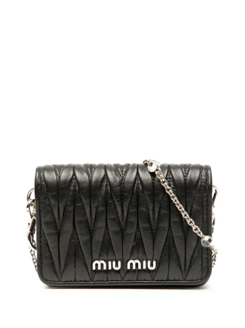 Miu Miu Pre-Owned 2000-2025 Mini Matelasse Nappa Miu Delice crossbody bag