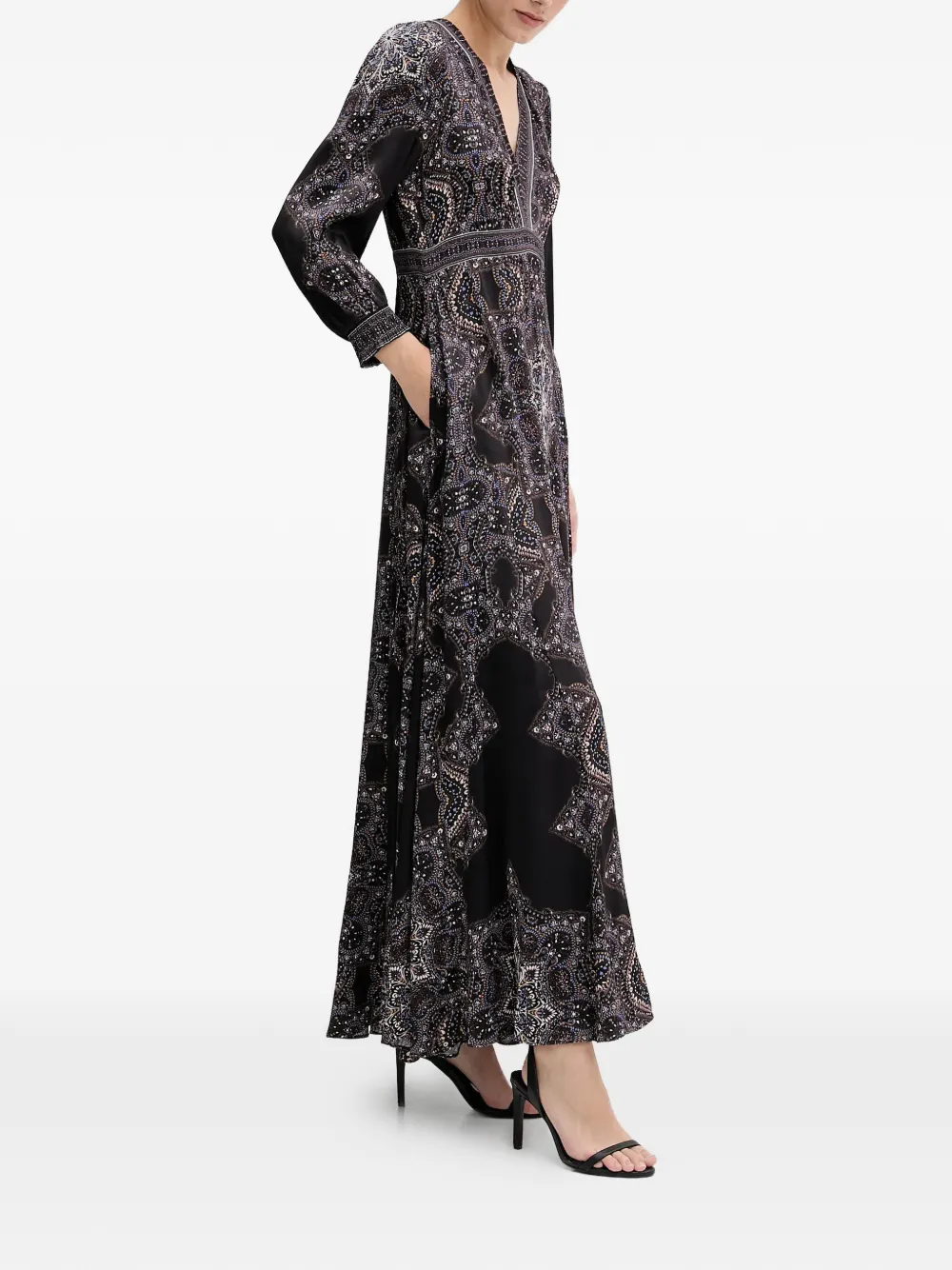 Belen V-Neck Maxi Dress