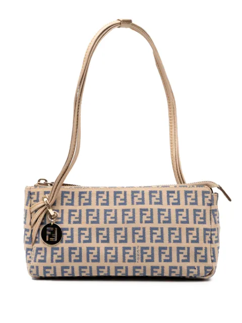 Fendi Pre-Owned Pochette Triple Strap in tela con motivo Zucchino 2000-2025