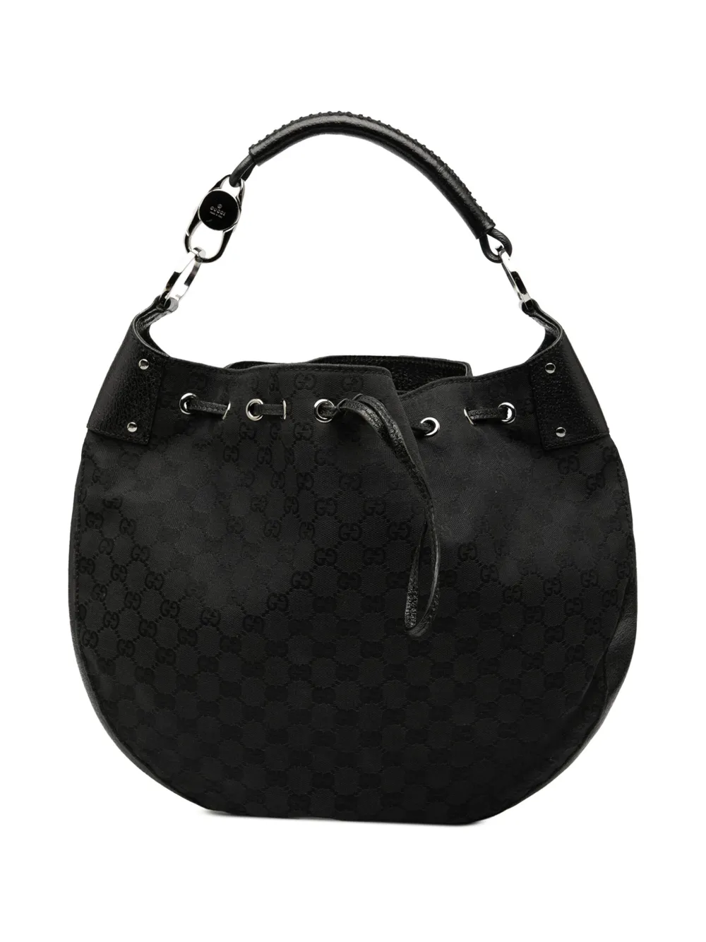 Gucci Pre-Owned 2000-2015 GGキャンバス ホーボーバッグ - ブラック