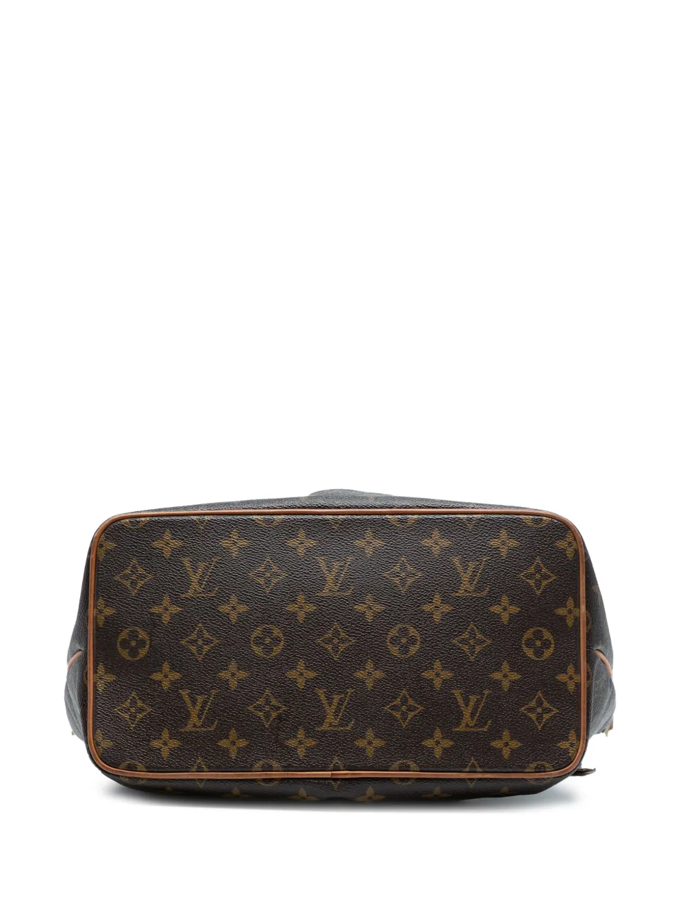 Pre-owned Louis Vuitton 2012 Monogram Palermo Pm Satchel In Brown