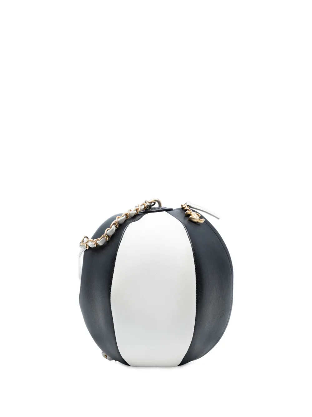 Pre-owned Chanel 2019 Calfskin Coco Beach Ball Bag Shoulder Bag In Black