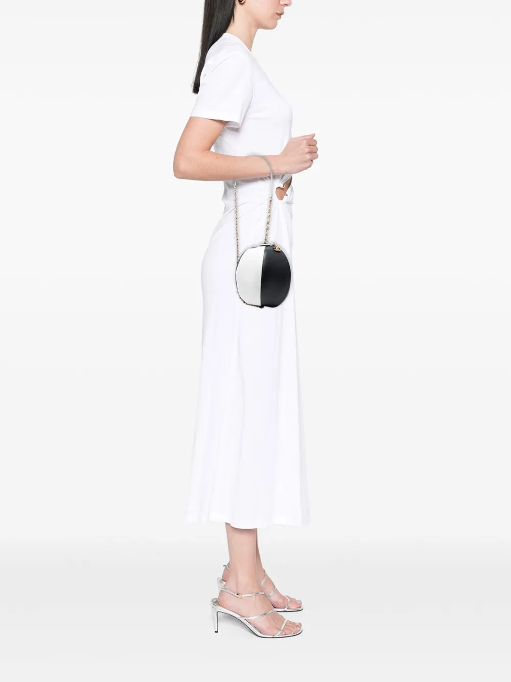 Pre-owned Chanel 2019 Calfskin Coco Beach Ball Bag Shoulder Bag In Black