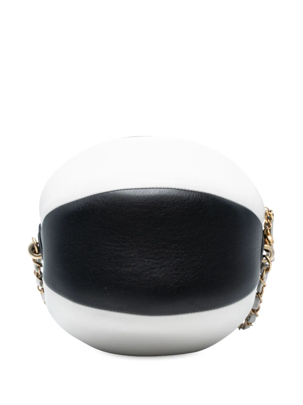 Pre-owned Chanel 2019 Calfskin Coco Beach Ball Bag Shoulder Bag In Black