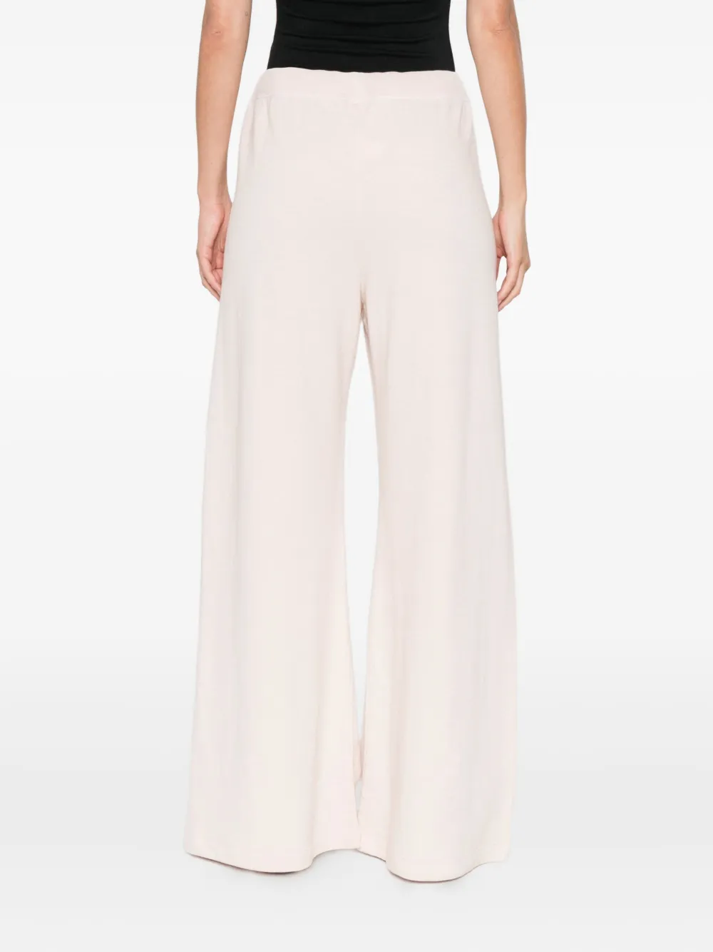 Éterne Drawstring Wide Leg Trousers In Pink