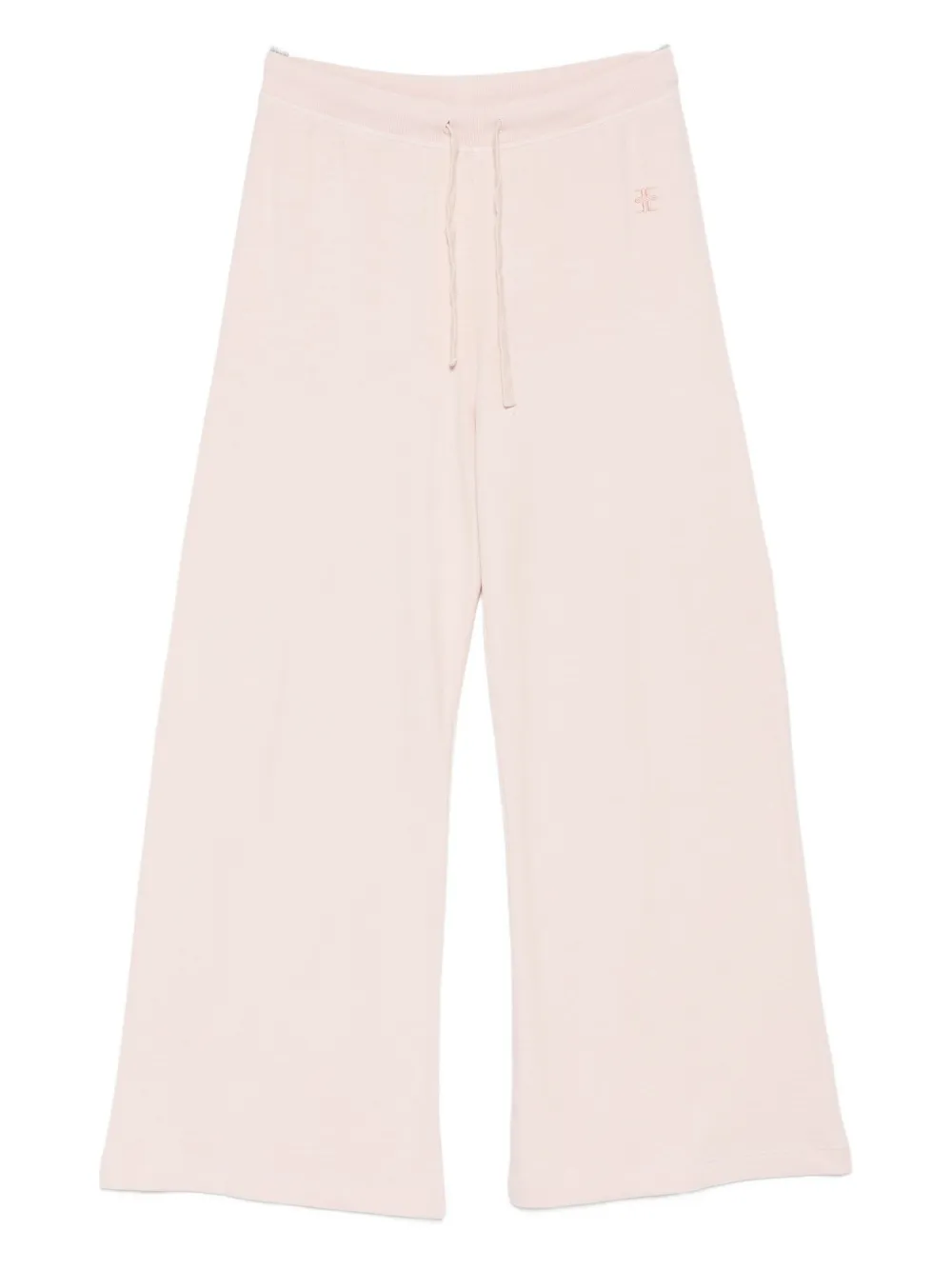 ÉTERNE drawstring wide leg trousers - Rosa
