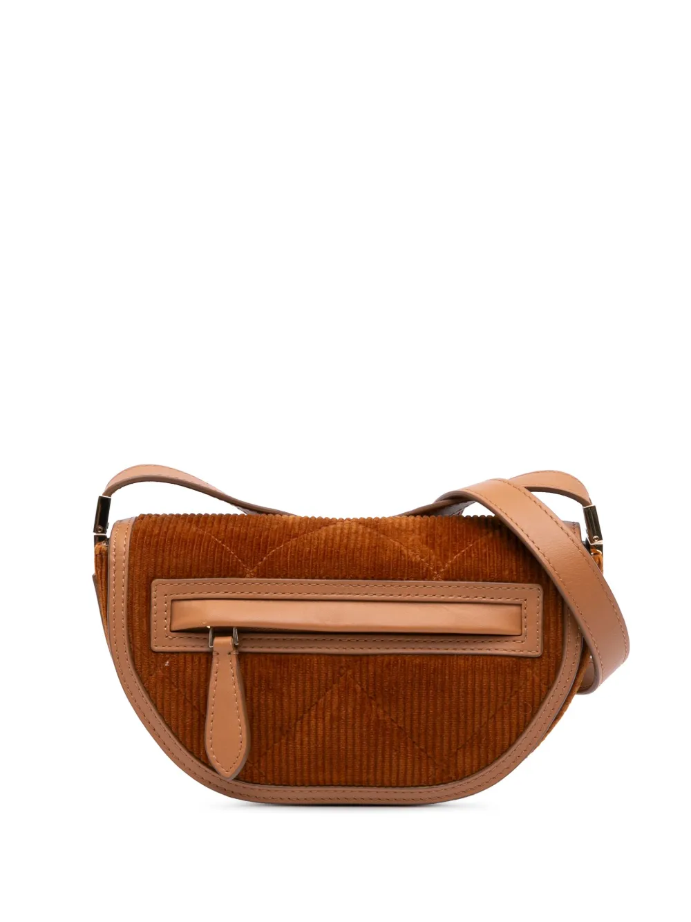 Burberry Pre-Owned 2018-2025 Micro Corduroy Olympia shoulder bag - Marrone