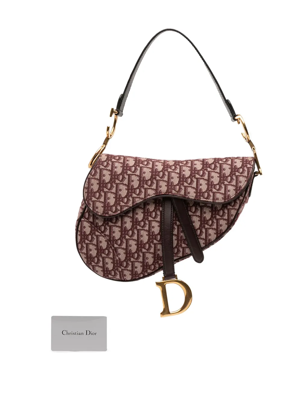 Christian Dior Pre-Owned 2018 Oblique Canvas Saddle Bag Shoulder