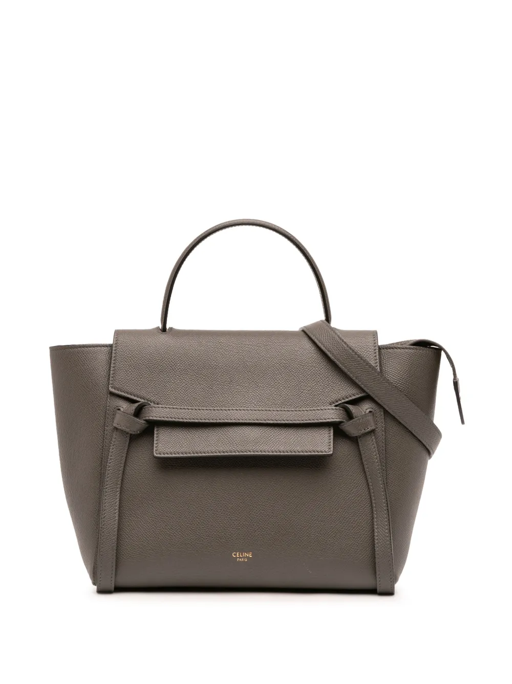 Celine Pre-Owned 2019 マイクロ グレインカーフ ベルトバッグ サッチェルバッグ - ブラウン Celine Pre-Owned 2019 マイクロ グレインカーフ ベルトバッグ サッチェルバッグ - ブラウン