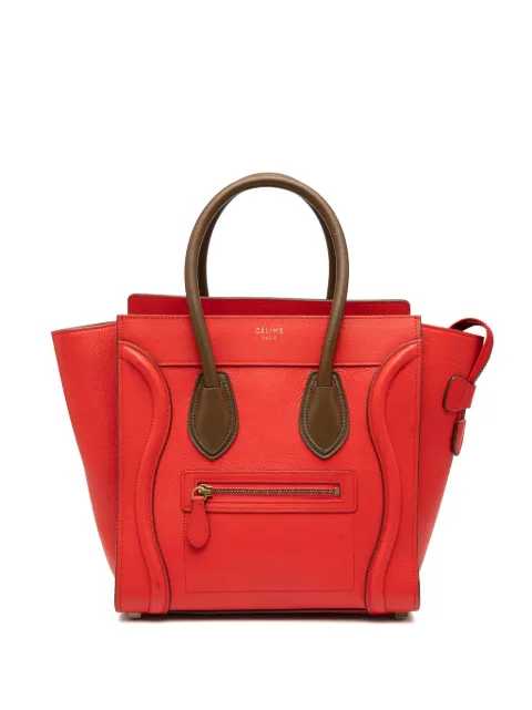 Celine Pre-Owned tote Luggage micro de piel de becerro tricolor 2014