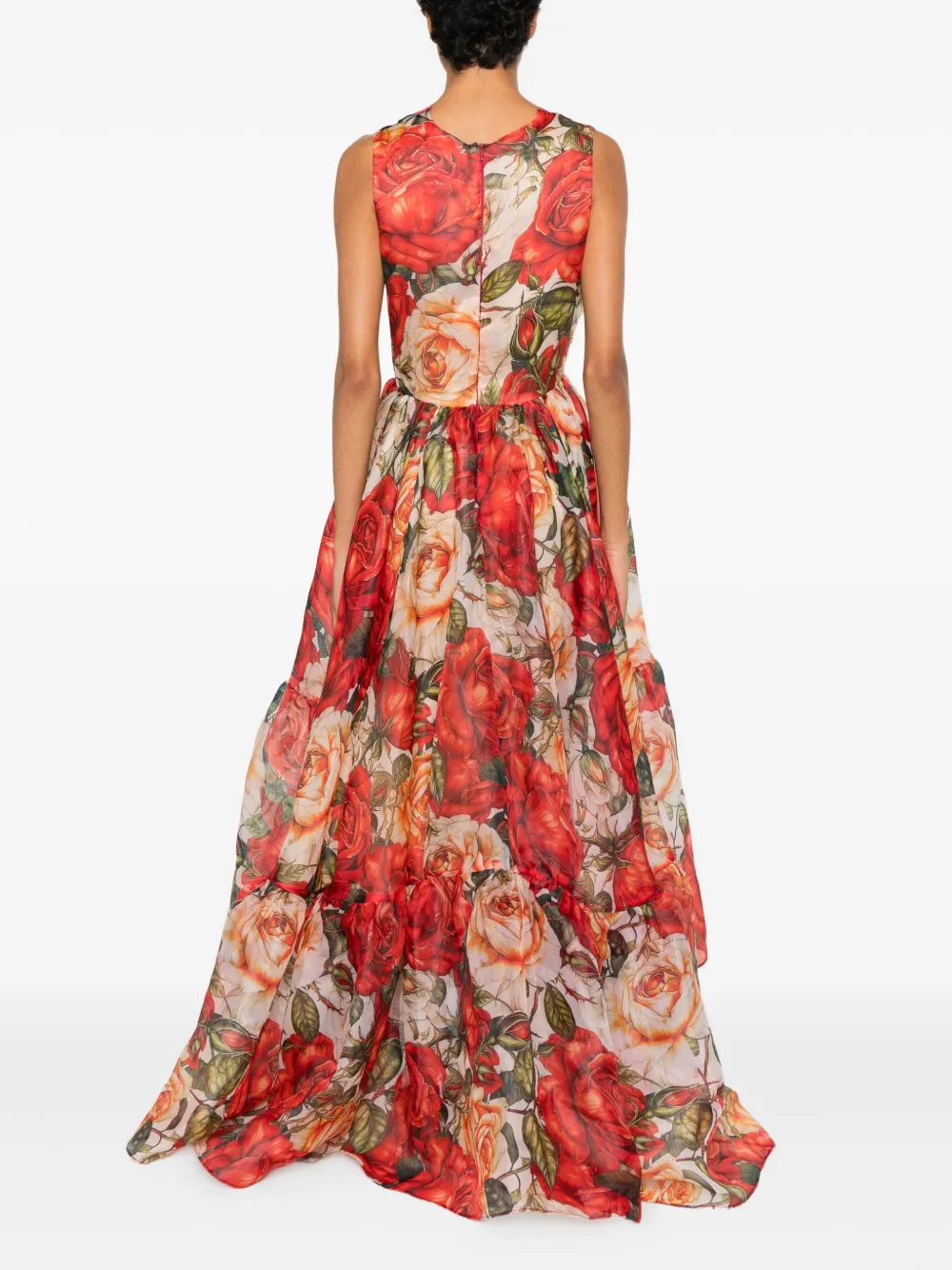 Miau By Clara Rotescu Rosamund Maxi Dress In Red