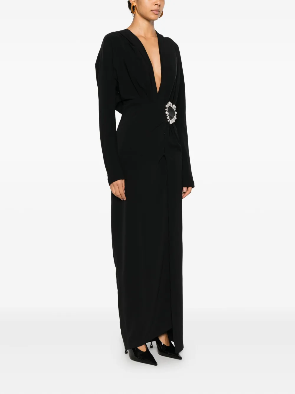 Miau By Clara Rotescu Indie Maxi Dress In Black