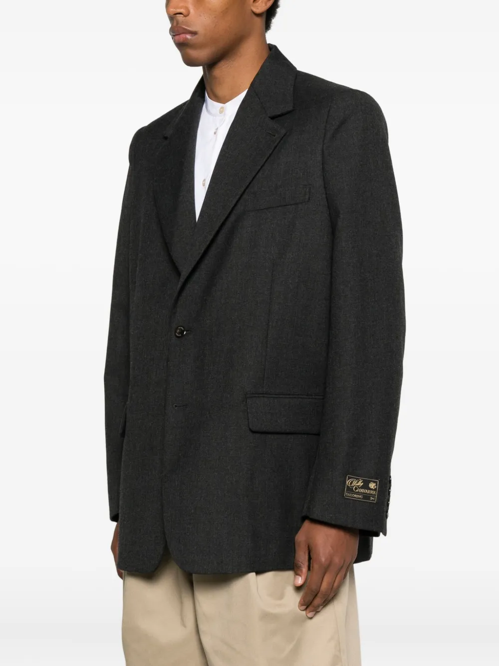 Willy Chavarria Chuco Oversized Blazer In Black