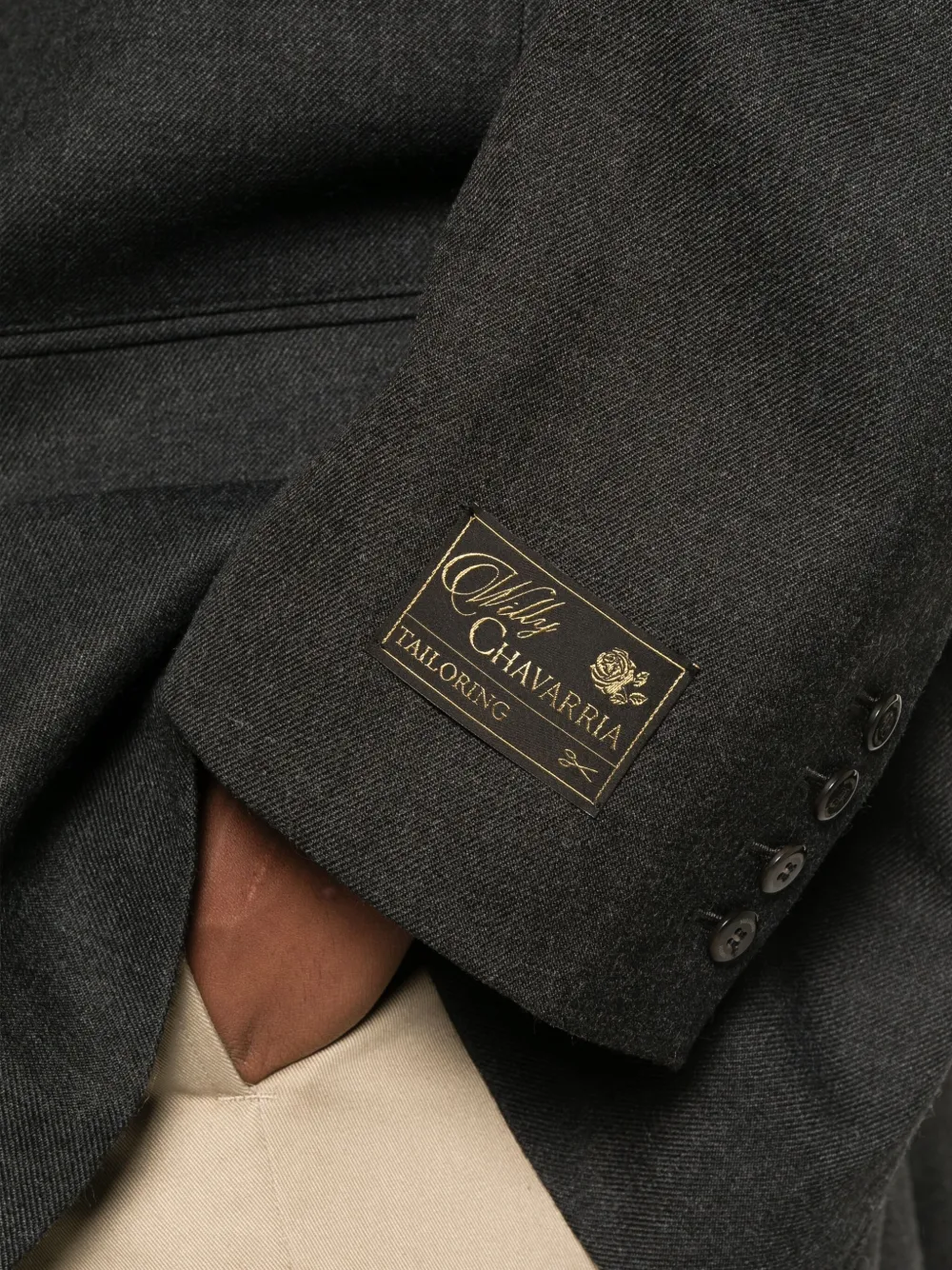 Willy Chavarria Chuco Oversized Blazer In Black