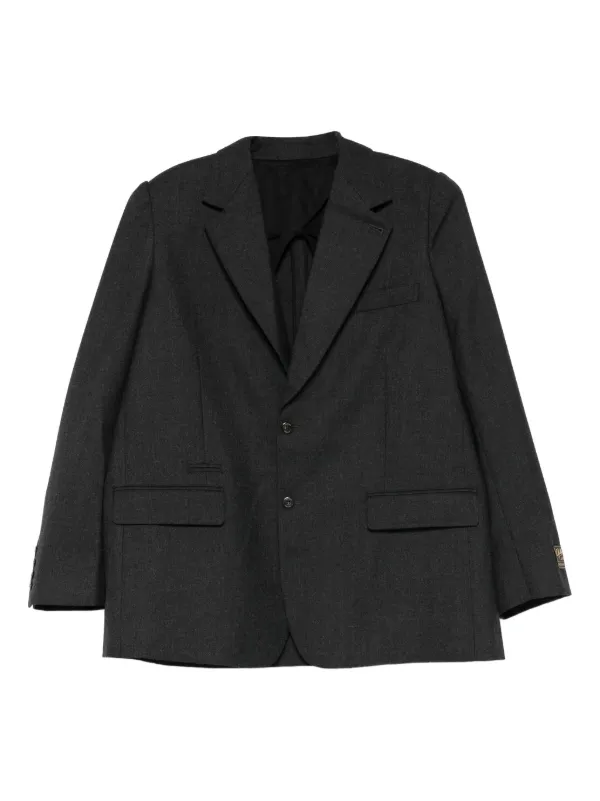 Willy Chavarria Chuco Oversized Blazer in Grey