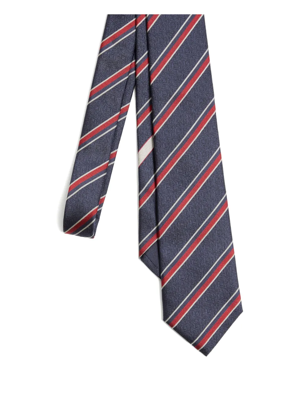 Valentino Garavani jacquard regimental silk tie - Blauw