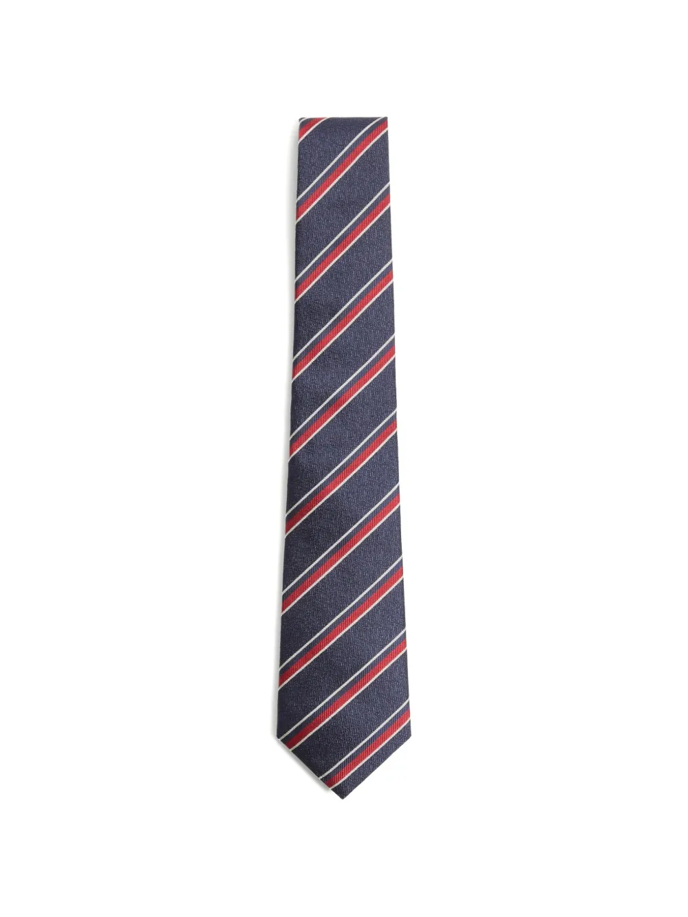Valentino Garavani jacquard regimental silk tie - Blu