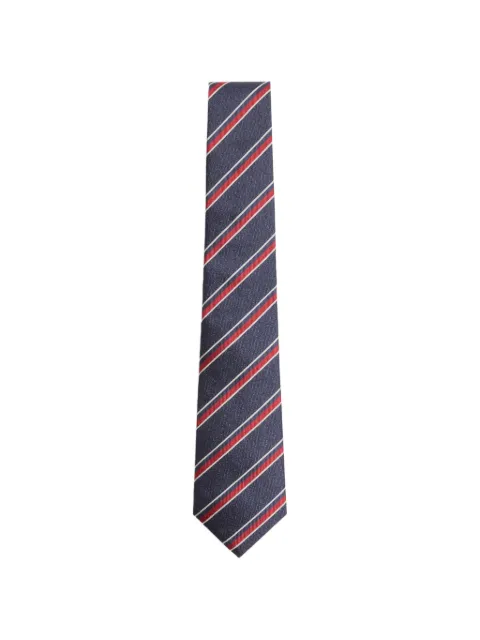 Valentino Garavani jacquard regimental silk tie