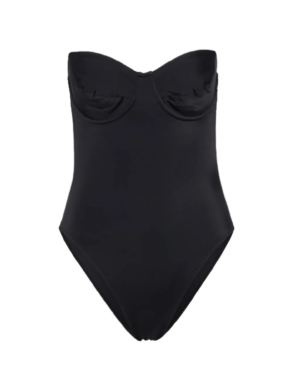 Norma Kamali Mio sweetheart-neck swimsuit - Nero
