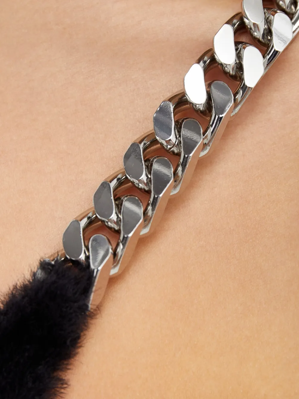 David Koma Chain-strap Asymmetric-hem Dress In Black