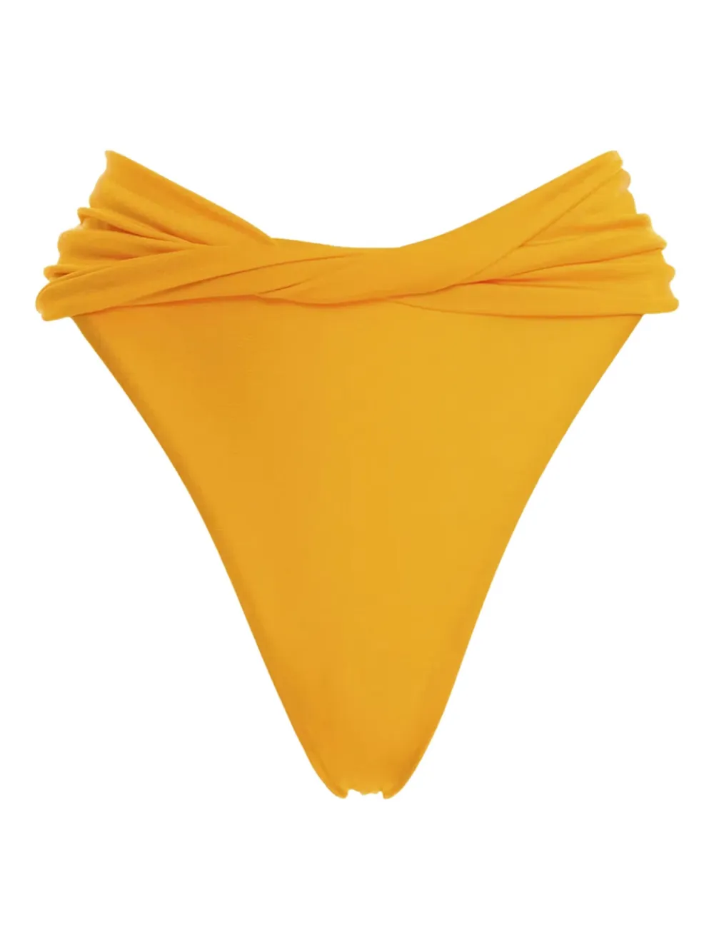 Agua Bendita ruched arabella lily bikini bottoms - Giallo