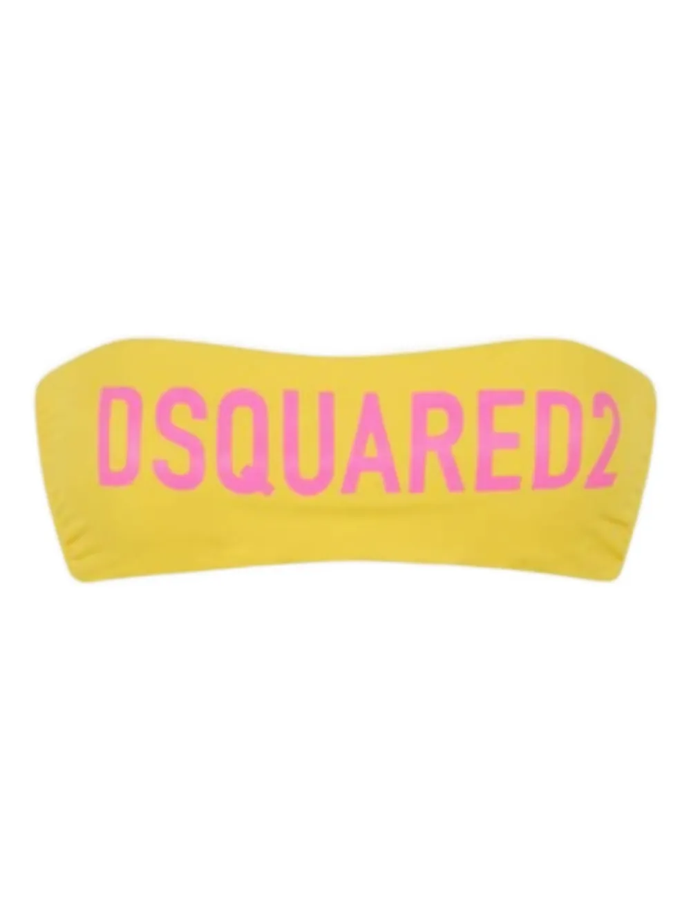 DSQUARED2 top de bikini estilo bandeau | amarillo | Image 1
