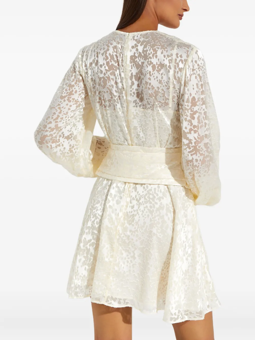 Acler Mini-jurk met ceintuur Beige