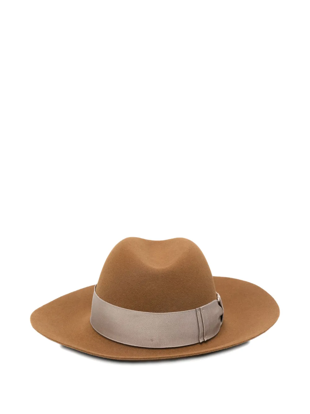 Borsalino Claudette Ribbon Band Hat In Brown