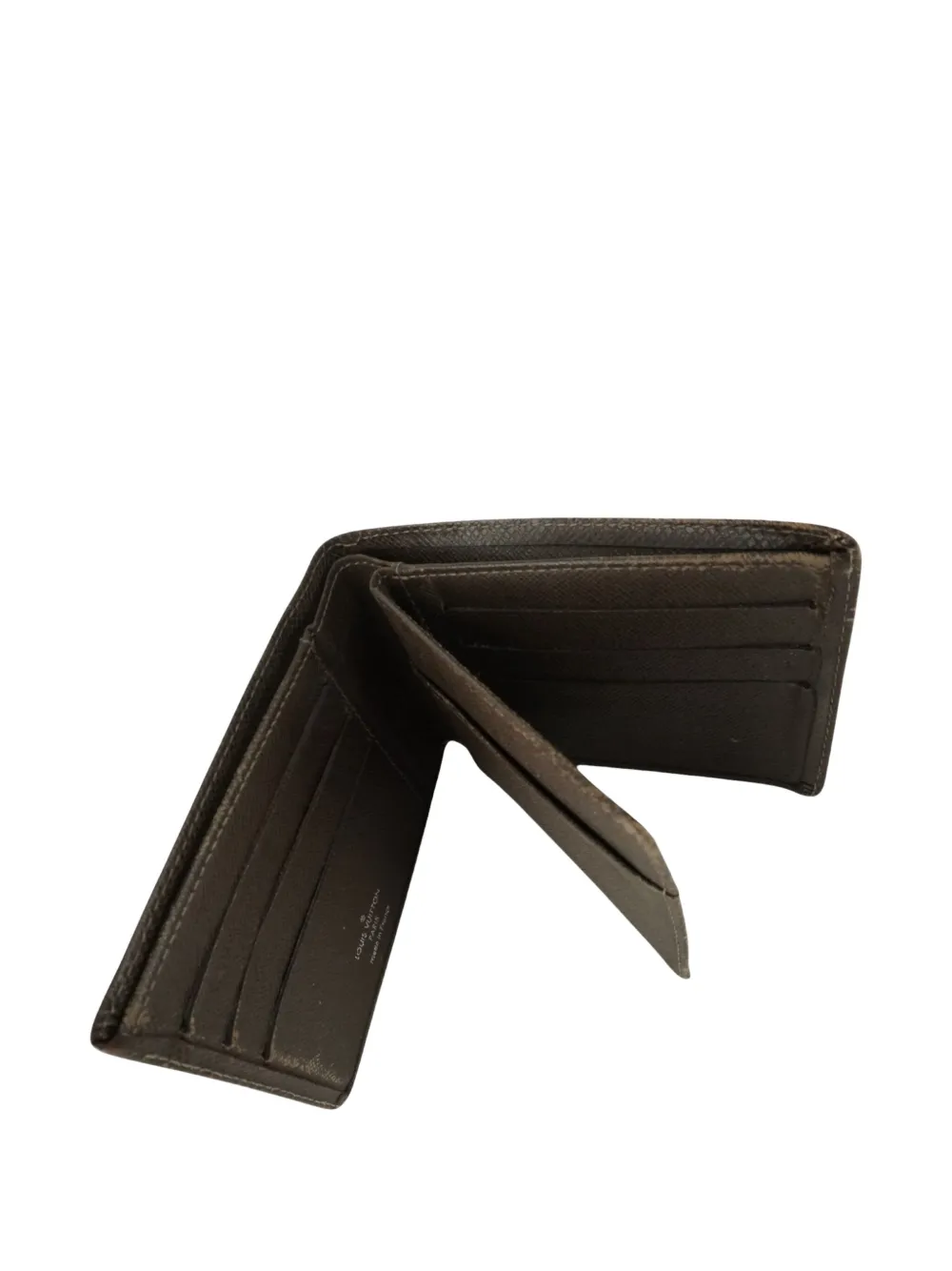 Pre-owned Louis Vuitton Leather Bi-fold Wallet In Brown