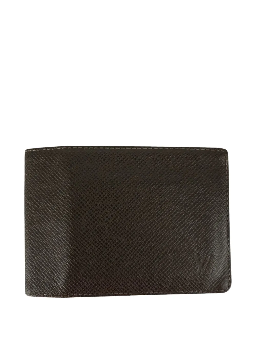 Pre-owned Louis Vuitton Leather Bi-fold Wallet In Brown