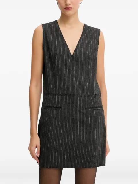 Iceberg striped-pattern V-neck mini dress